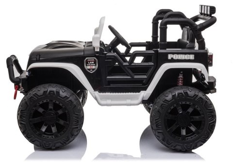 AUTO NA AKUMULATOR JC666 POLICYJNY BIAŁY