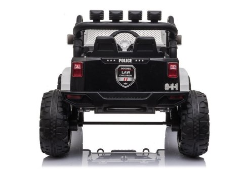 AUTO NA AKUMULATOR JC666 POLICYJNY BIAŁY