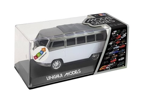 AUTOBUS RESORAK Z NAPĘDEM FRYKCYJNYM NA BATERIE ŚWIATŁA DŹWIĘKI BIAŁY