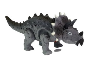 DINOZAUR NA BATERIE TRICERATOPS SZARY