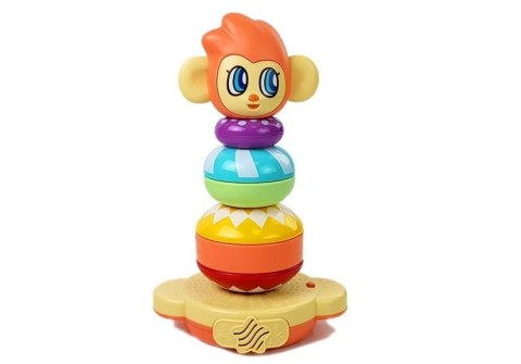 EDUKACYJNA PIRAMIDKA MAŁPKA Z DŹWIĘKAMI, NAUKA LICZB