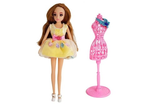 GARDEROBA ZE ŚWIATŁEM I LUSTREM LALKA 26 CM ZESTAW UBRAŃ AKCESORIA