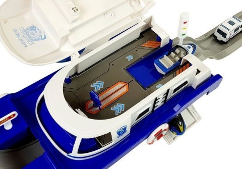 ŁÓDŹ TRANSPORTOWA POLICYJNA Z AUTKAMI, Z DŹWIĘKIEM I ŚWIATŁAMI