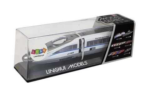 POCIĄG PENDOLINO Z NACIĄGIEM BIAŁY Z DŹWIĘKIEM I ŚWIATŁAMI