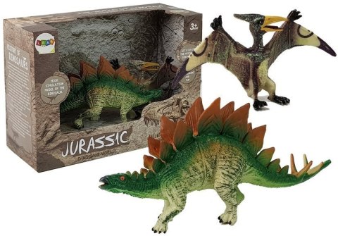 ZESTAW FIGUREK DINOZAUR STEGOSAURUS , PTERANODON