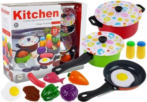 ZESTAW KUCHENNY NACZYNIA KUCHARZ 22 ELEMENTÓW