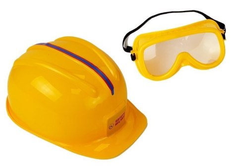 ZESTAW NARZĘDZI PIŁA ZIELONA NA BATERIE KASK RĘKAWICE I OKULARY OCHRONNE