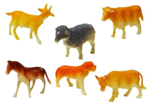 ZESTAW POJAZDÓW ROLNICZYCH TRAKTORY PRZYCZEPY Z FIGURKAMI ZWIERZĄT