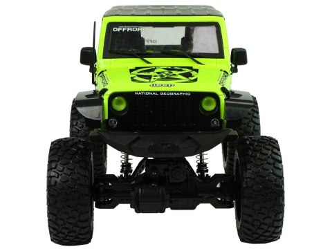 AUTO TERENOWE ROCK CRAWLER 2.4 GHZ ZIELONE AMORTYZATORY 4X4