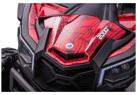 AUTO NA AKUMULATOR BUGGY UTV-MX CZERWONY SPIDER LAKIER