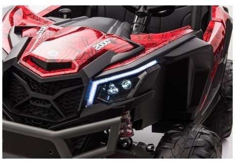 AUTO NA AKUMULATOR BUGGY UTV-MX CZERWONY SPIDER LAKIER
