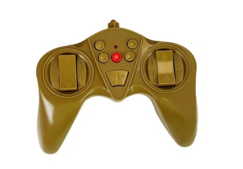 DUŻY CZOŁG ZDALNIE STEROWANY R/C 2.4 GHZ ŚWIATŁA ODGŁOSY STRZELANIA ŻÓŁTY