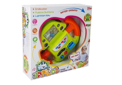 INTERAKTYWNY SYMULATOR LOTÓW KIEROWNICA EFEKTY DŹWIĘKOWE ŚWIETLNE