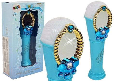 MAGICZNE LUSTRO Z MIKROFONEM NIEBIESKIE USB ŚWIATŁA
