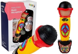 MIKROFON ŻÓŁTO- CZARNY KARAOKE NAGRYWAJĄCY PIOSENKI