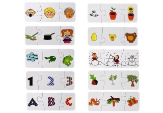 PUZZLE EDUKACYJNE UKŁADANKA NAUKA 10 POŁĄCZEŃ