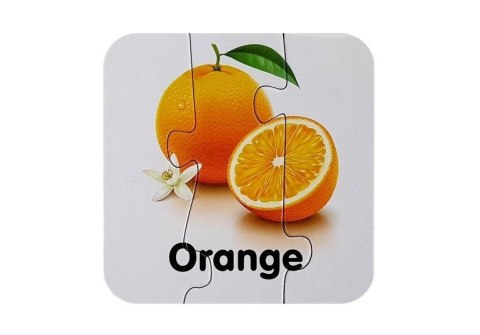 PUZZLE EDUKACYJNE UKŁADANKA OWOCE 10 POŁĄCZEŃ