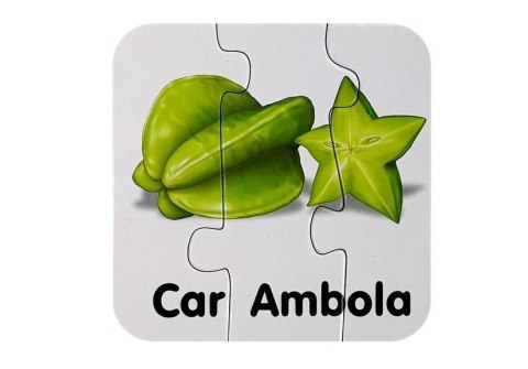 PUZZLE EDUKACYJNE UKŁADANKA OWOCE 10 POŁĄCZEŃ