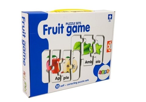 PUZZLE EDUKACYJNE UKŁADANKA OWOCE 10 POŁĄCZEŃ