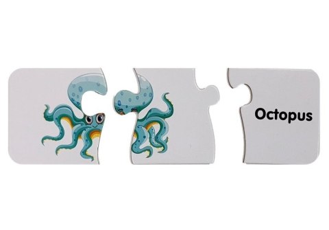 PUZZLE EDUKACYJNE UKŁADANKA ŚWIAT OCEANÓW 10 POŁĄCZEŃ