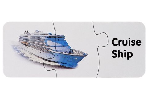 PUZZLE EDUKACYJNE UKŁADANKA TRANSPORT 10 POŁĄCZEŃ