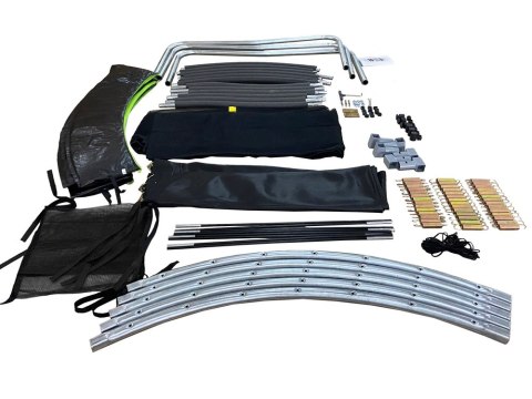 TRAMPOLINA LEAN SPORT MAX 10FT CZARNO-ZIELONA