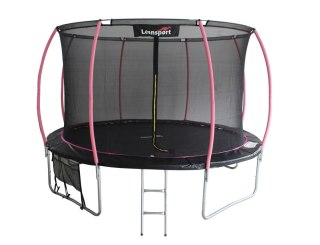 TRAMPOLINA LEAN SPORT MAX 14FT CZARNO-RÓŻOWA