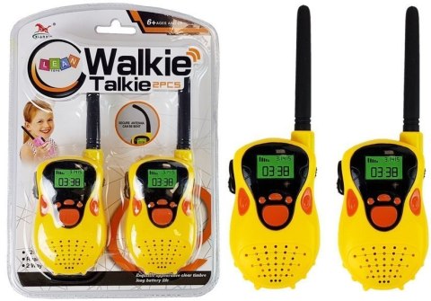 WALKIE TALKIE KRÓTKOFALÓWKI ZASIĘG 100 M ŻÓŁTE DLA DZIECI