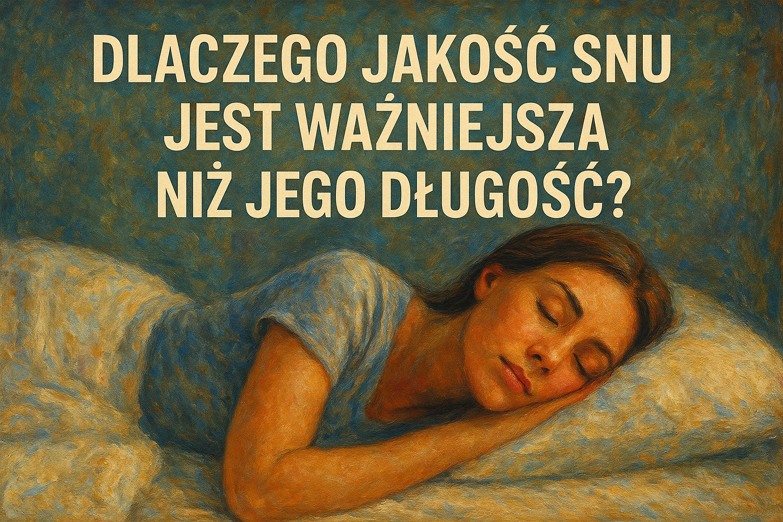 Sen – „Dlaczego jakość snu jest ważniejsza niż jego długość?”